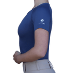 Divine Eq Athletic Short Sleeve Shirt - Navy - Divine Equestrian - Equiluxe Tack