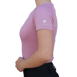 Divine Eq Athletic Short Sleeve Shirt - Pink - Divine Equestrian - Equiluxe Tack