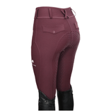 Divine Eq Comfort Grip Leggings - Burgundy - Divine Equestrian - Equiluxe Tack