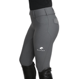 Divine Eq Comfort Grip Leggings - Gray - Divine Equestrian - Equiluxe Tack