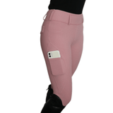 Divine Eq Comfort Grip Leggings - Pink - Divine Equestrian - Equiluxe Tack