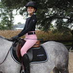 Divine Eq Comfort Grip Leggings - Pink - Divine Equestrian - Equiluxe Tack