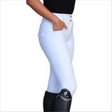 Divine Eq Dignified Competition Breeches - White - Divine Equestrian - Equiluxe Tack