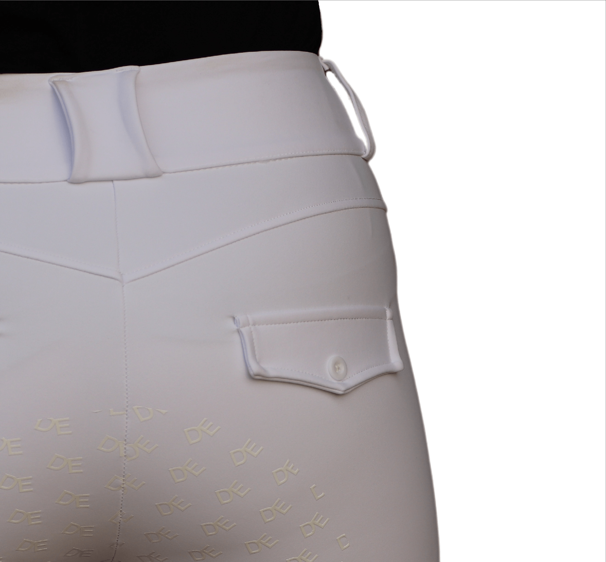 Divine Eq Dignified Competition Breeches - White - Divine Equestrian - Equiluxe Tack