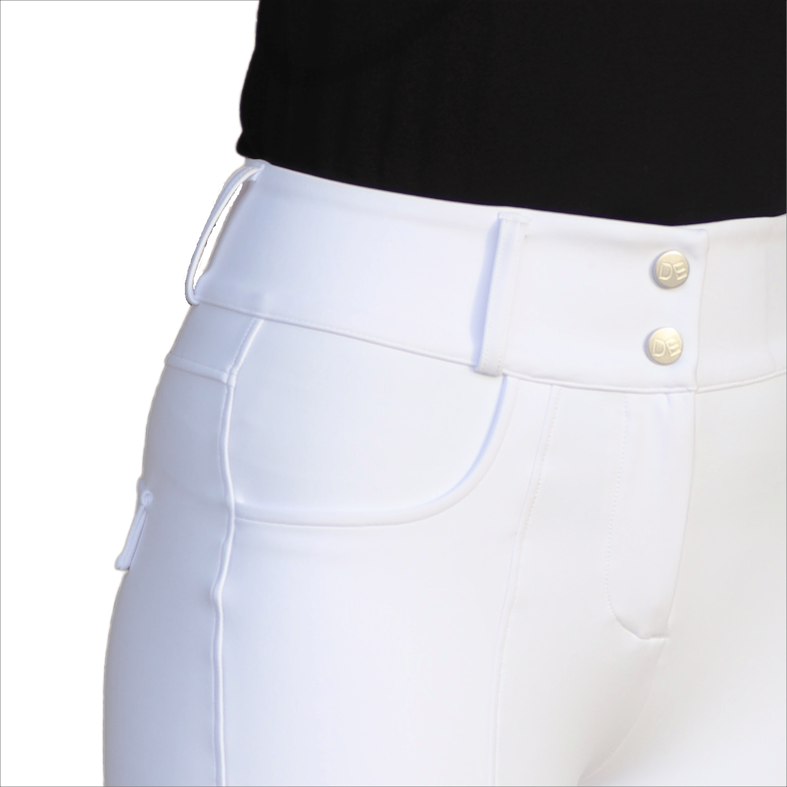 Divine Eq Dignified Competition Breeches - White - Divine Equestrian - Equiluxe Tack