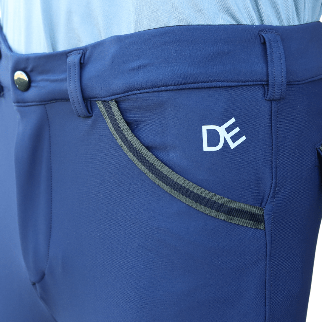 Divine Eq Men’s Competition Breeches - Navy - Divine Equestrian - Equiluxe Tack