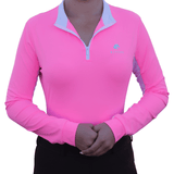 Divine Eq Sweet Lady Sun Shirt - Hot Pink - Divine Equestrian - Equiluxe Tack