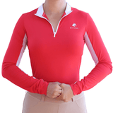 Divine Eq Sweet Lady Sun Shirt - Red - Divine Equestrian - Equiluxe Tack