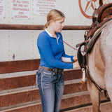 Divine Eq Sweet Lady Sun Shirt - Royal Blue - Divine Equestrian - Equiluxe Tack