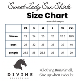 Divine Eq Sweet Lady Sun Shirt - Royal Blue - Divine Equestrian - Equiluxe Tack