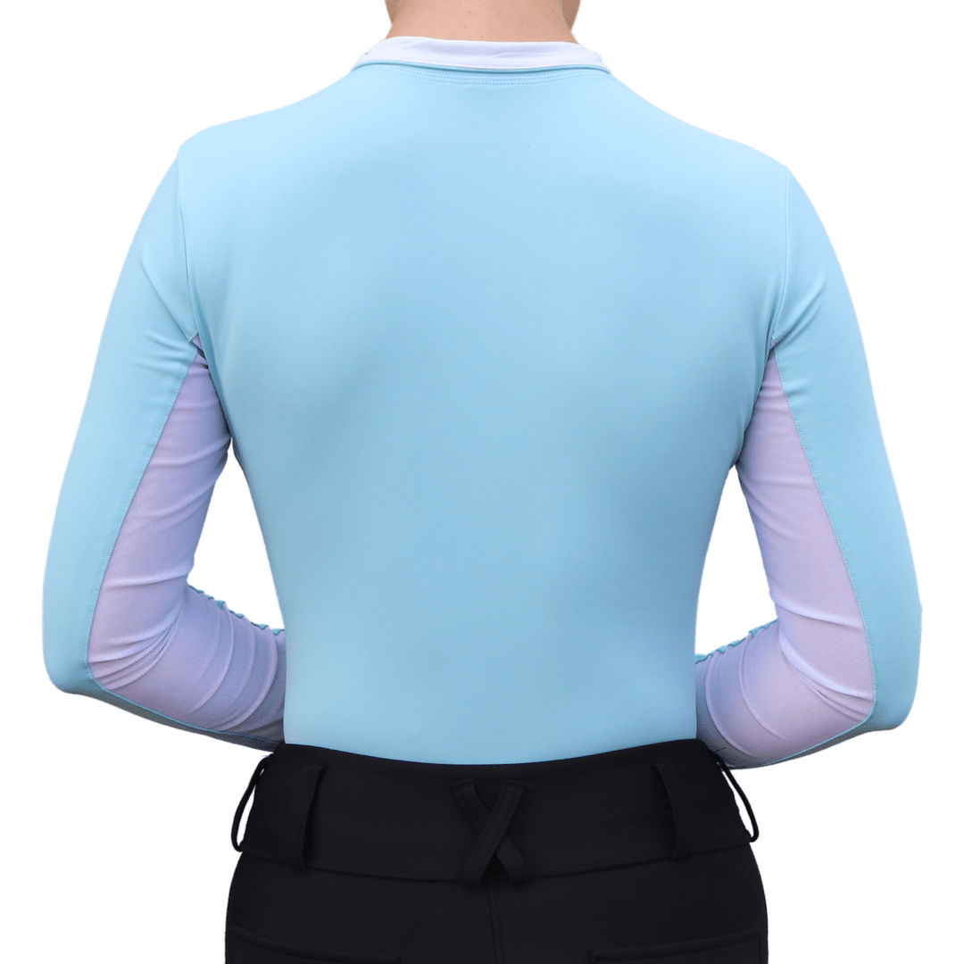 Divine Eq Sweet Lady Sun Shirt - Sky Blue - Divine Equestrian - Equiluxe Tack