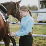 Divine Eq Sweet Lady Sun Shirt - Sky Blue - Divine Equestrian - Equiluxe Tack