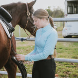 Divine Eq Sweet Lady Sun Shirt - Sky Blue - Divine Equestrian - Equiluxe Tack