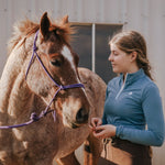 Divine Eq Sweet Lady Sun Shirt - Steel Blue - Divine Equestrian - Equiluxe Tack