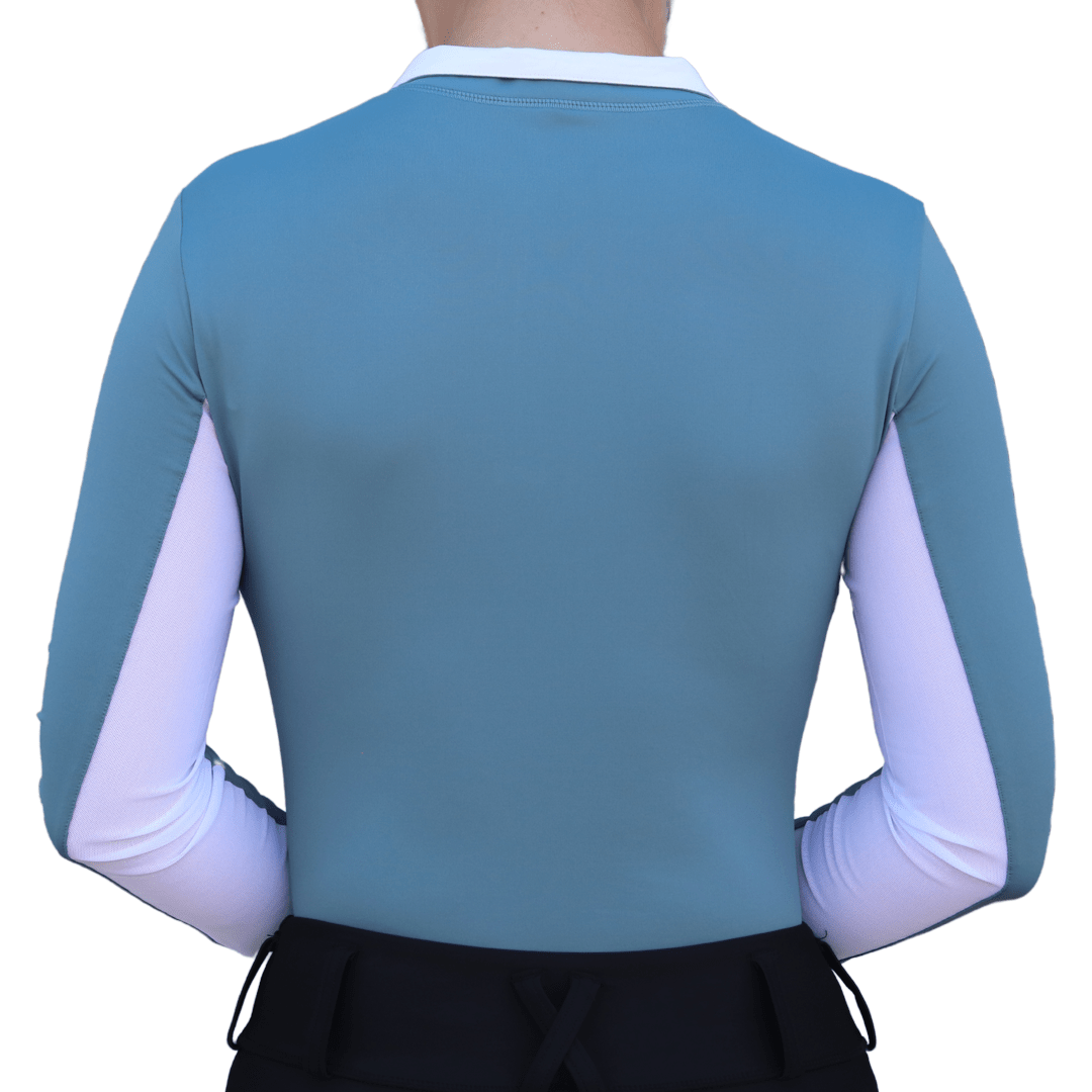 Divine Eq Sweet Lady Sun Shirt - Steel Blue - Divine Equestrian - Equiluxe Tack