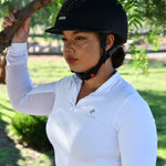 Divine Eq Sweet Lady Sun Shirt - White - Divine Equestrian - Equiluxe Tack