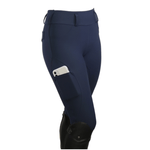 Divine Eq Winter Fleece Lined Leggings - Blue - Divine Equestrian - Equiluxe Tack