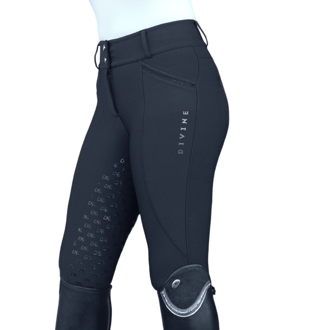 Divine Equestrian Dignified Competition Breeches - Black - Divine Equestrian - Equiluxe Tack