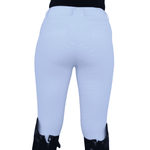 Divine Equestrian Dignified Competition Breeches - White Glitter Fullseat - Divine Equestrian - Equiluxe Tack