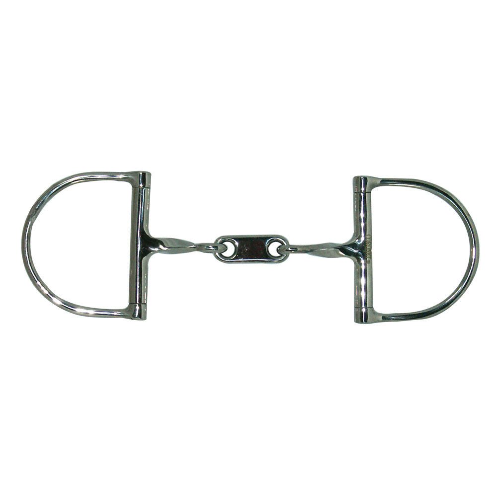 Dr. Bristol Stainless Steel Large Dee Slow Twist Link Snaffle Bit 5" - Equiluxe Tack - Equiluxe Tack