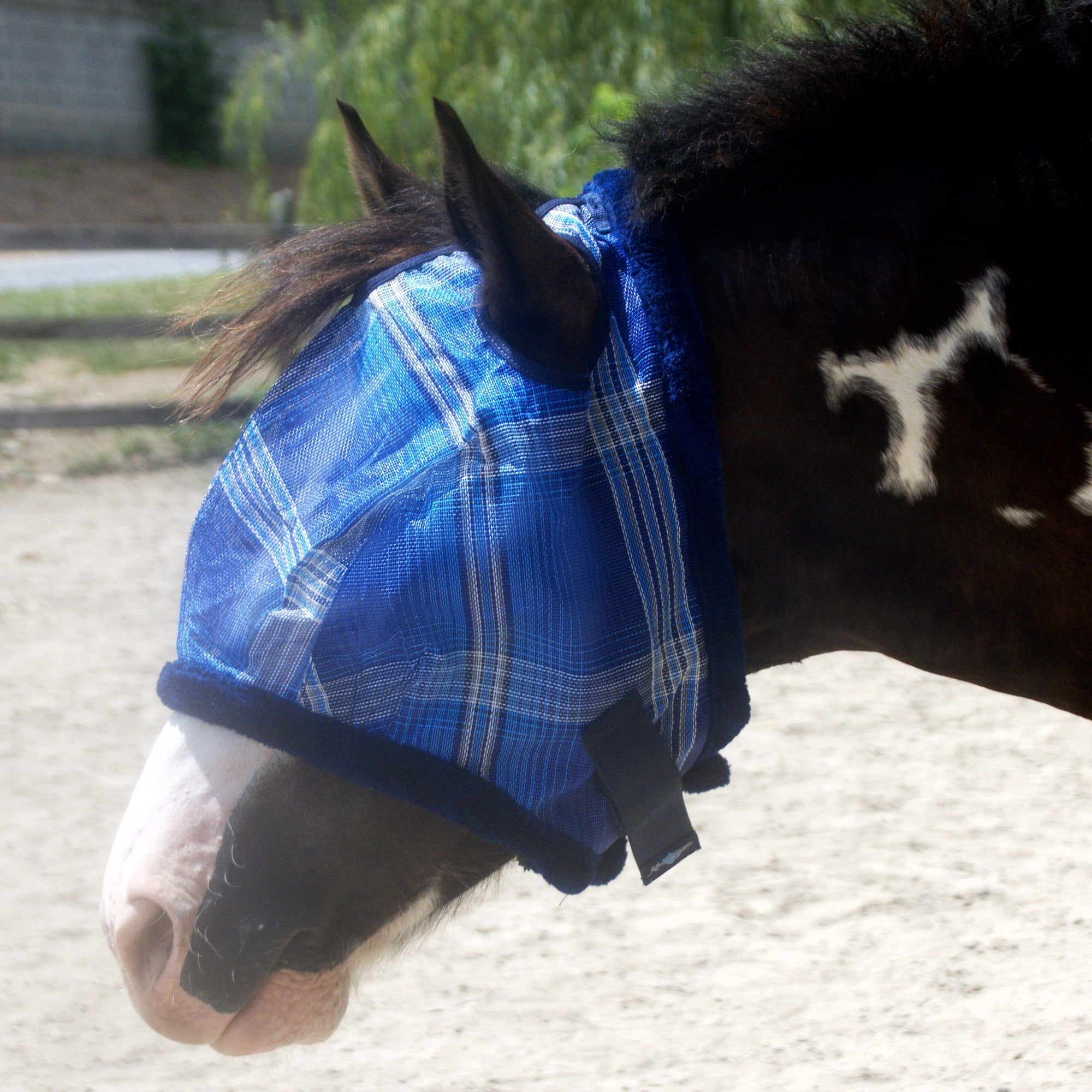 Draft Fly Mask with Fleece Trim - Dual Ear Holes - Kensington Protective Products - Equiluxe Tack