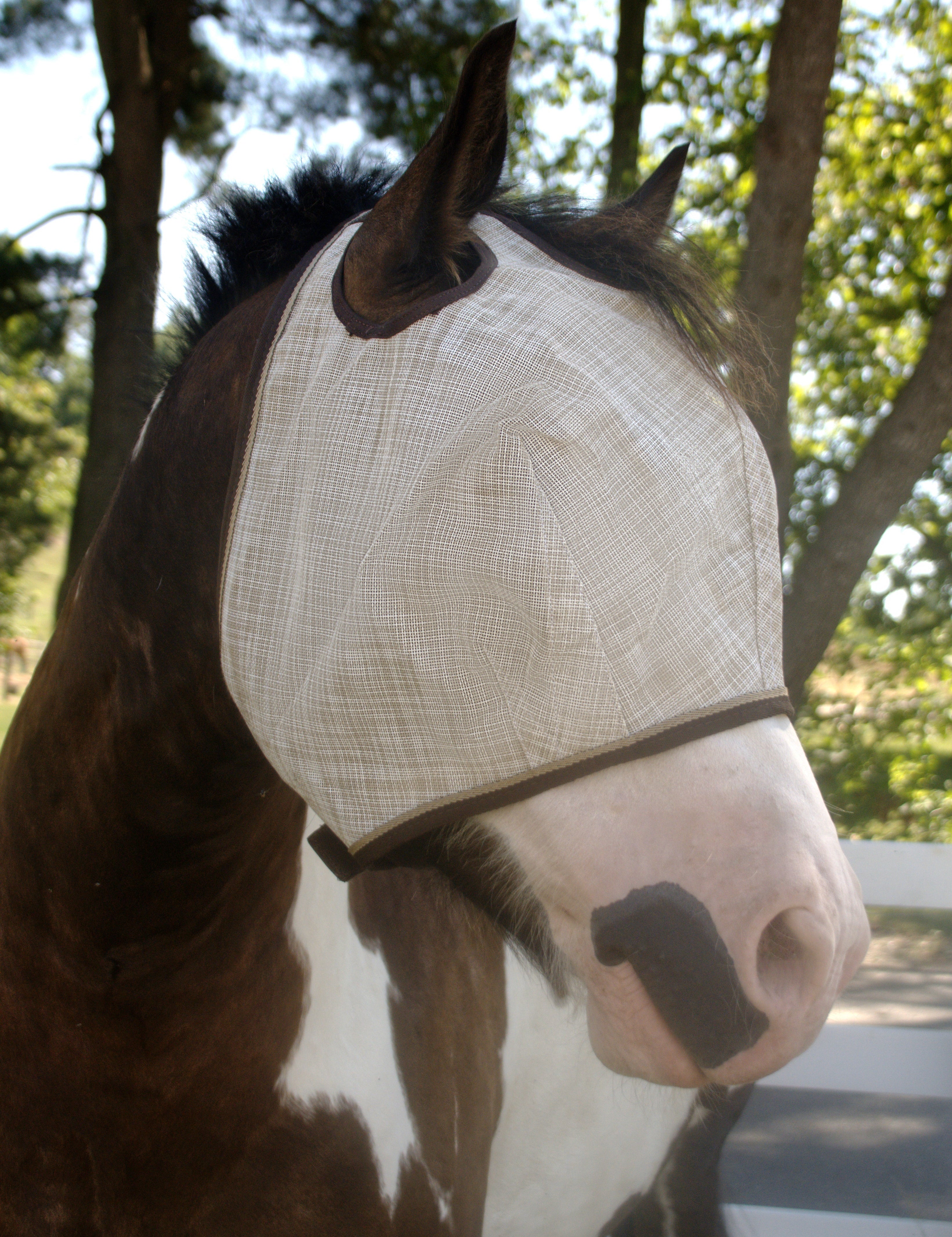 Draft Fly Mask with Web Trim - Dual Ear Holes - Kensington Protective Products - Equiluxe Tack