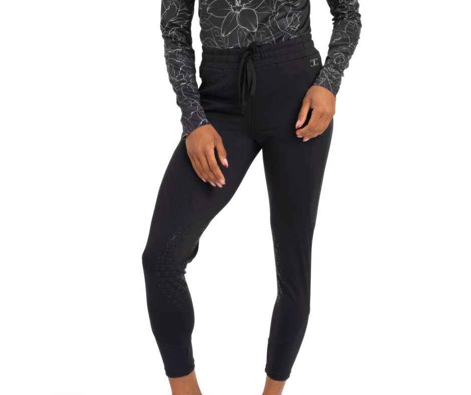 Drawstring Breeches in Black - CorrectConnect - Equiluxe Tack