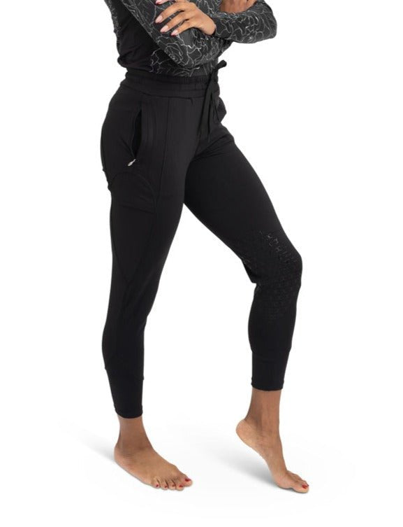 Drawstring Breeches in Black - CorrectConnect - Equiluxe Tack