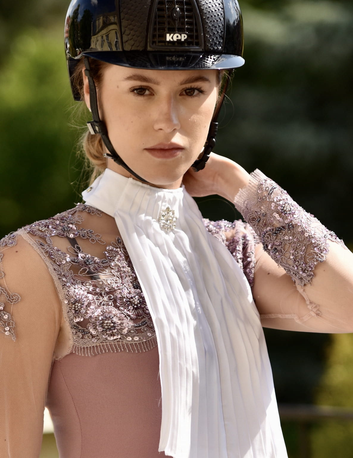 Dressage ELMA Plastron Design By Dalia - Equiluxe Tack - Equiluxe Tack