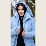 Dressage Queen Dream - Ice Blue Duck Down Riding Jacket - Dressage Queen Dream - Equiluxe Tack