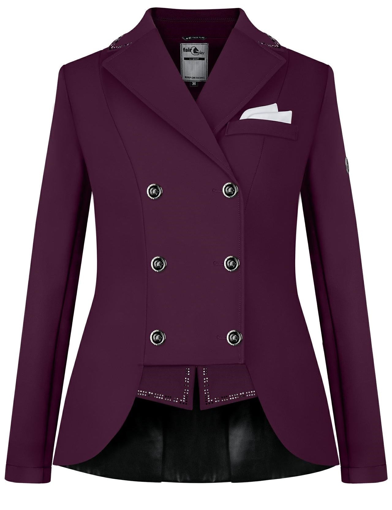 Dressage short tailcoat FP REIKO royal berry 44 - Equiluxe Tack - Equiluxe Tack