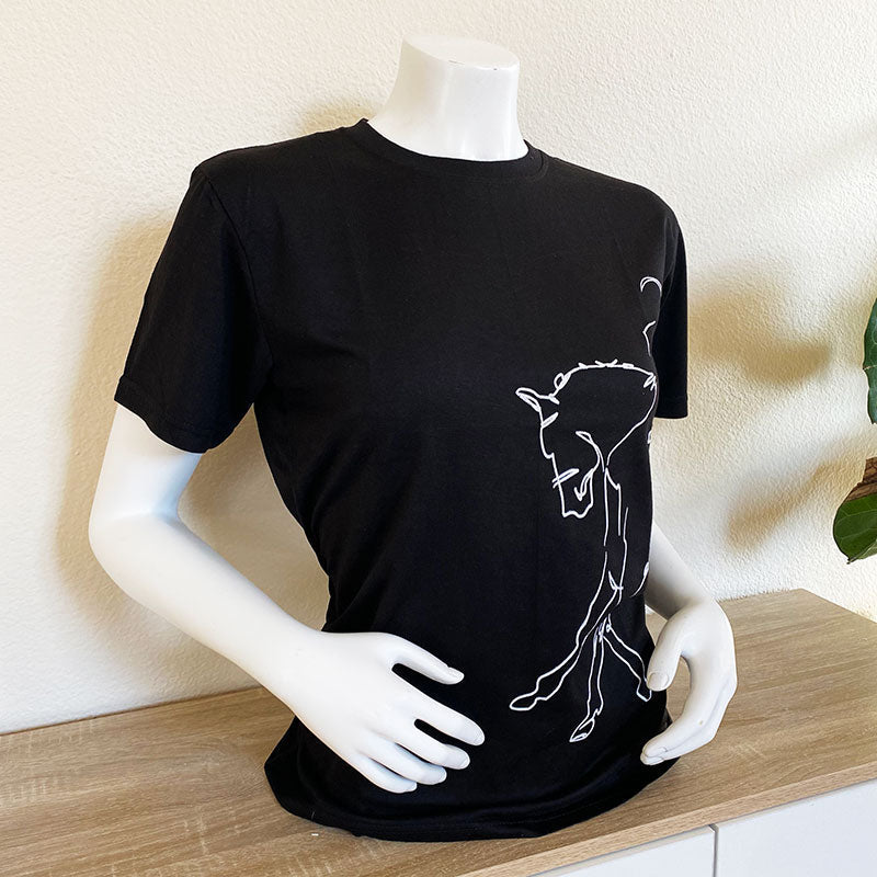 Dressage T-shirt Unisex Black - Equiluxe Tack