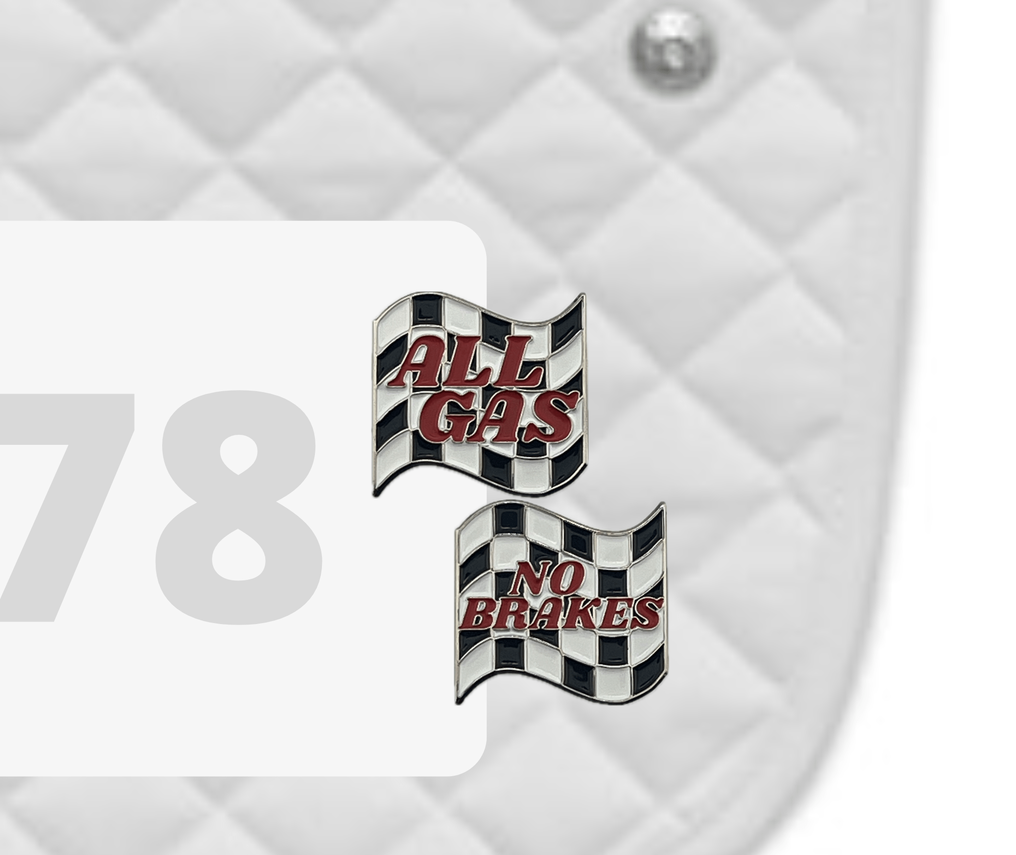 Dubois Cheval All Gas No Brakes Number Pin Charms - DUBOIS CHEVAL - Equiluxe Tack