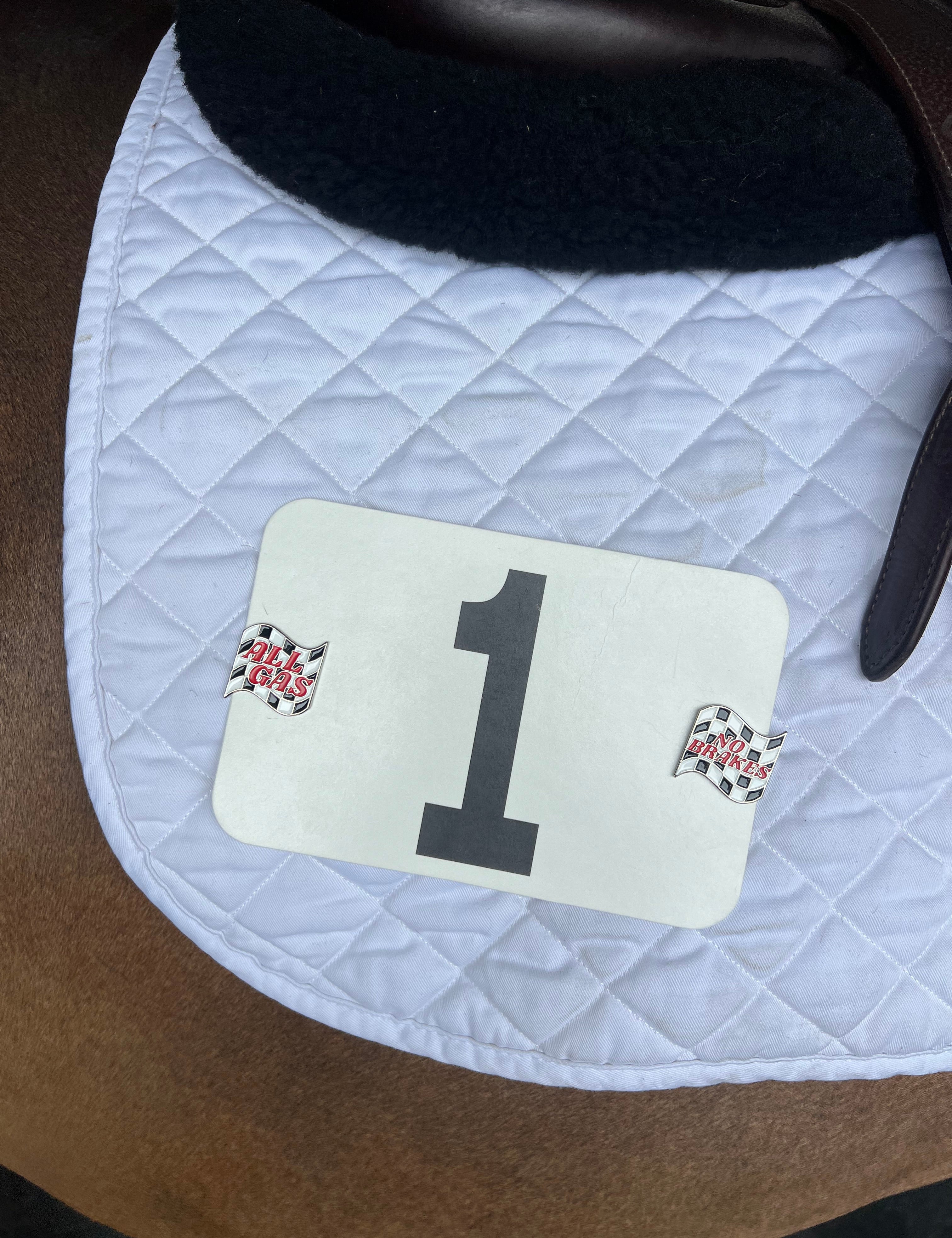 Dubois Cheval All Gas No Brakes Number Pin Charms - DUBOIS CHEVAL - Equiluxe Tack