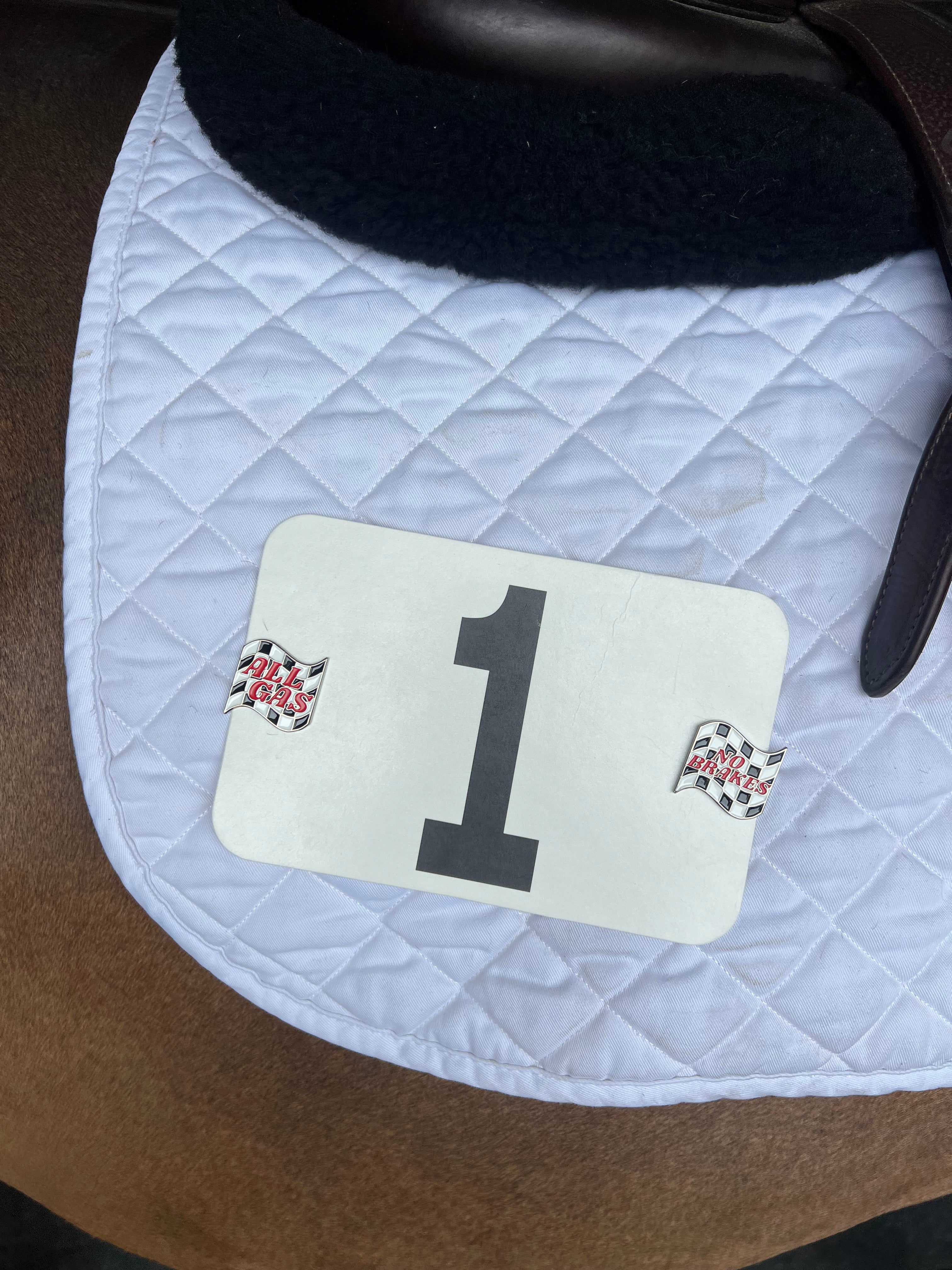 Dubois Cheval All Gas No Brakes Number Pin Charms - DUBOIS CHEVAL - Equiluxe Tack