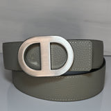 Dubois Cheval Audrey Reversible Leather Belt - Silver / Black - DUBOIS CHEVAL - Equiluxe Tack