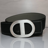Dubois Cheval Audrey Reversible Leather Belt - Silver / Black - DUBOIS CHEVAL - Equiluxe Tack