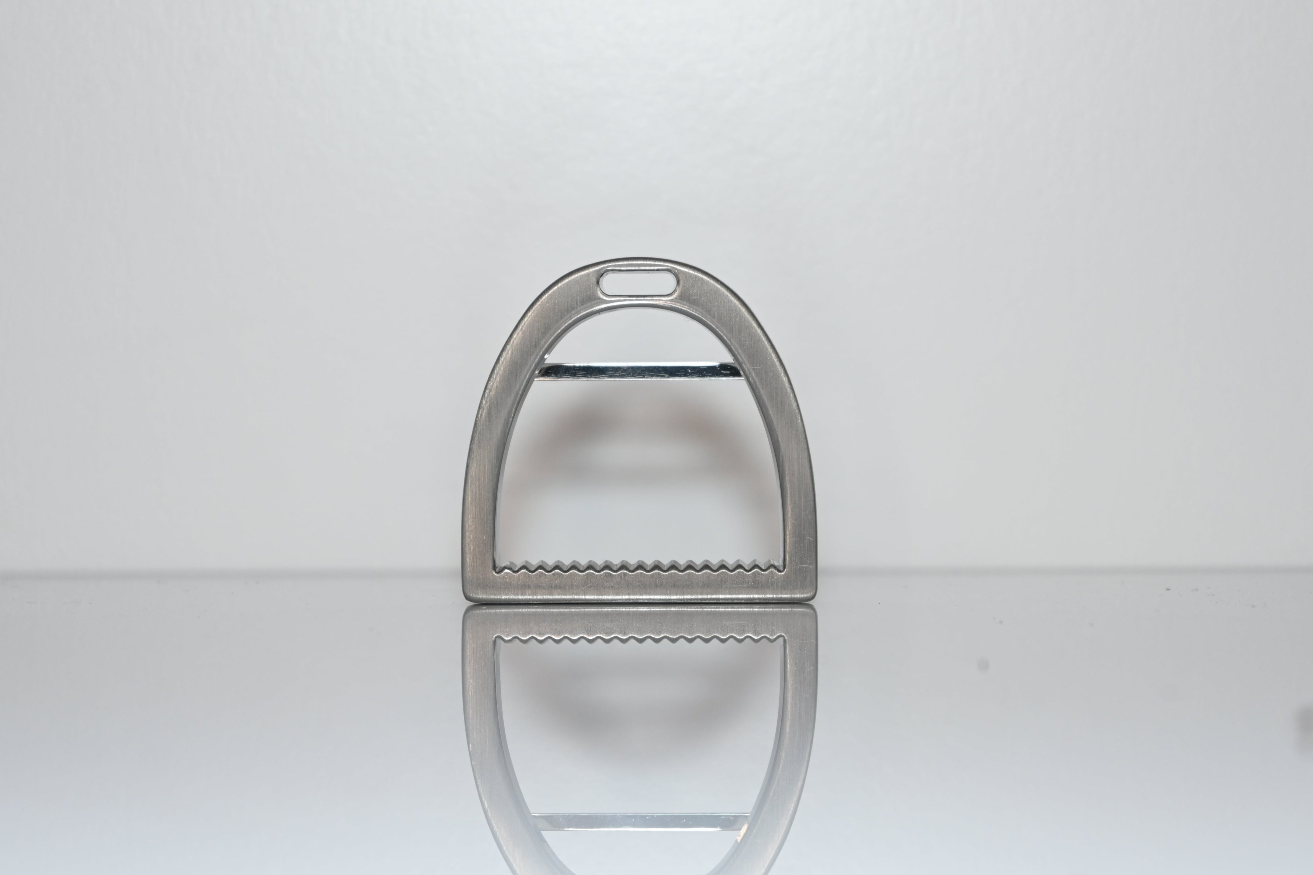 Dubois Cheval Brushed Silver Stirrup Buckle - DUBOIS CHEVAL - Equiluxe Tack