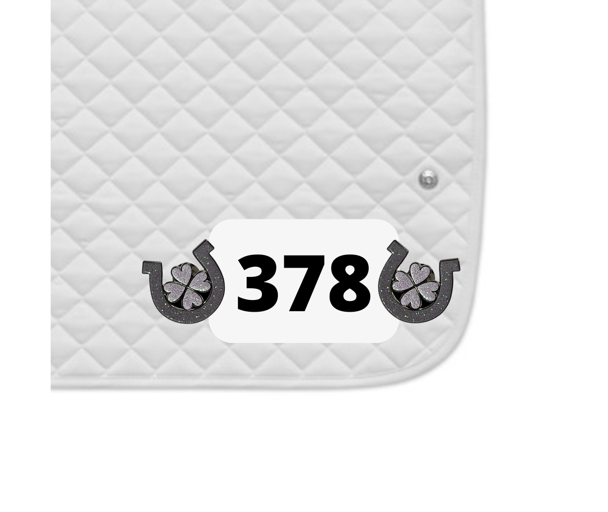 Dubois Cheval Horseshoe Clover Number Pin Charm - DUBOIS CHEVAL - Equiluxe Tack