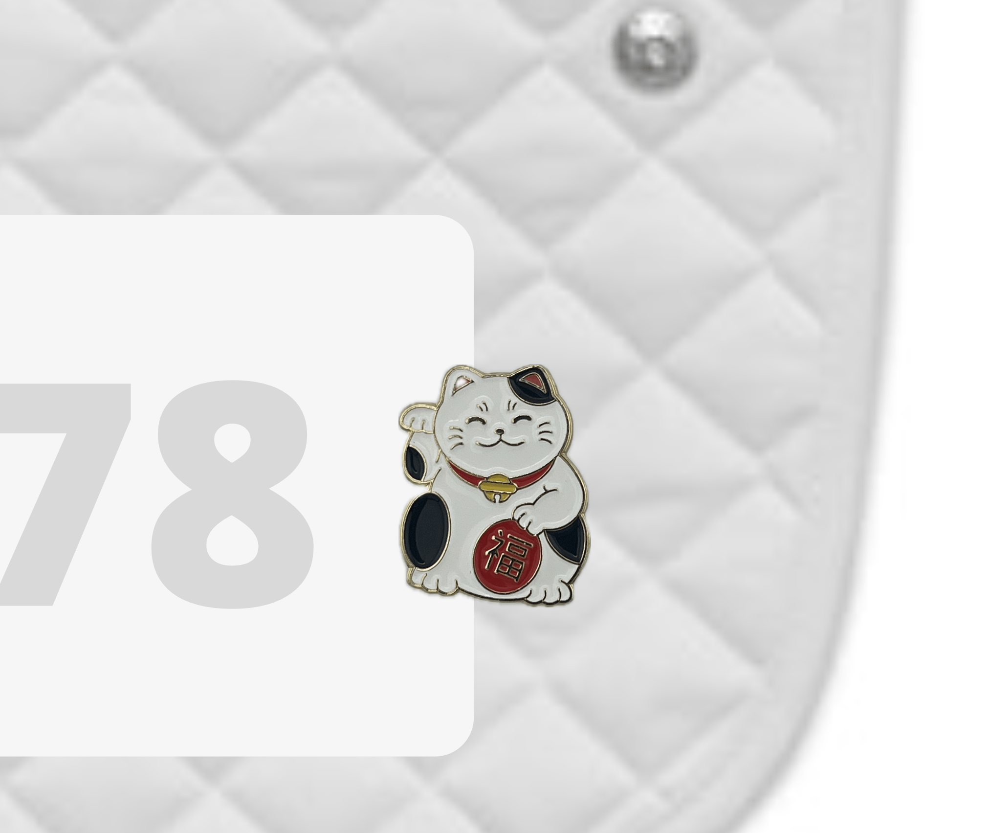 Dubois Cheval Lucky Cat Number Pin Charms - DUBOIS CHEVAL - Equiluxe Tack