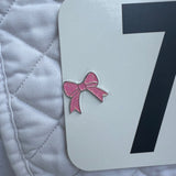 Dubois Cheval Pink Bow Number Pin Charm - DUBOIS CHEVAL - Equiluxe Tack