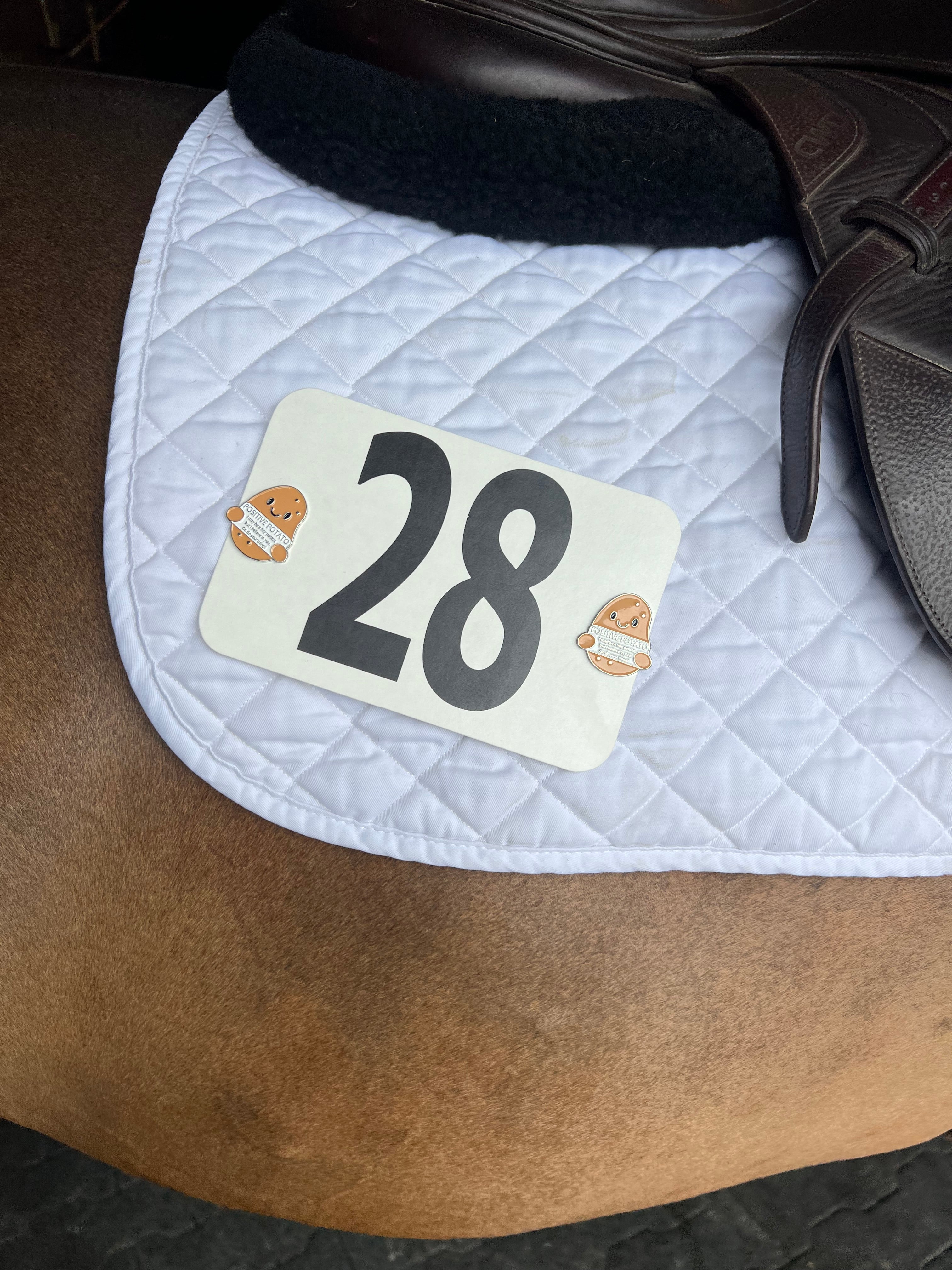 Dubois Cheval Positive Potato Number Pin Charms - DUBOIS CHEVAL - Equiluxe Tack