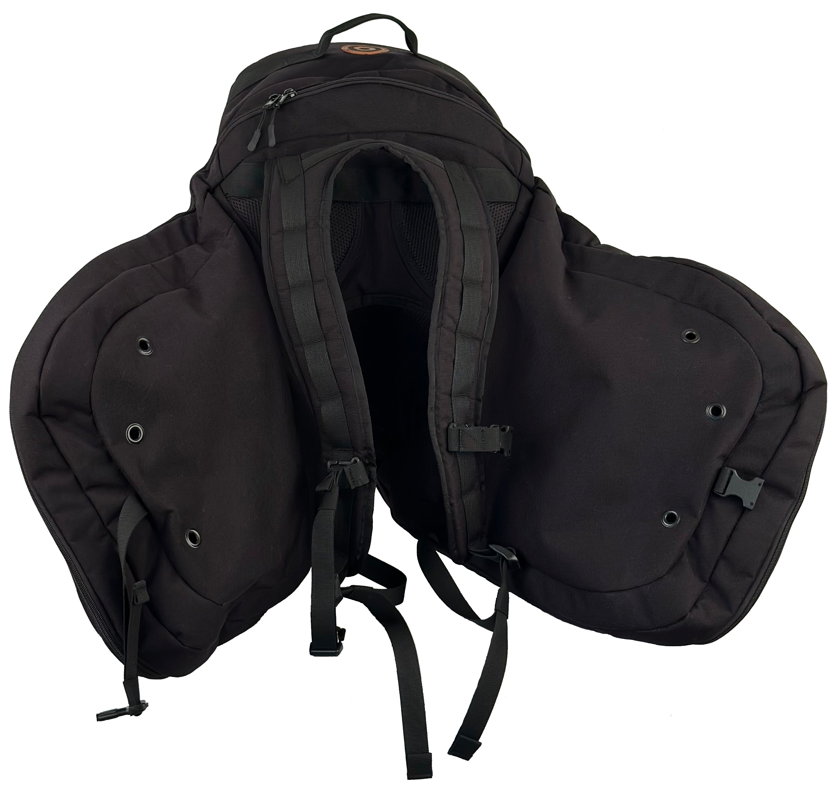 Durousset Le Galop Saddle Backpack - Black - Durousset - Equiluxe Tack