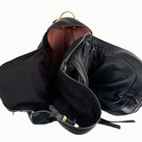 Durousset L'étalon Leather Saddle Backpack - Black - Durousset - Equiluxe Tack
