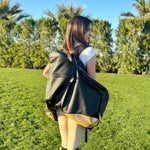 Durousset L'étalon Leather Saddle Backpack - Black - Durousset - Equiluxe Tack