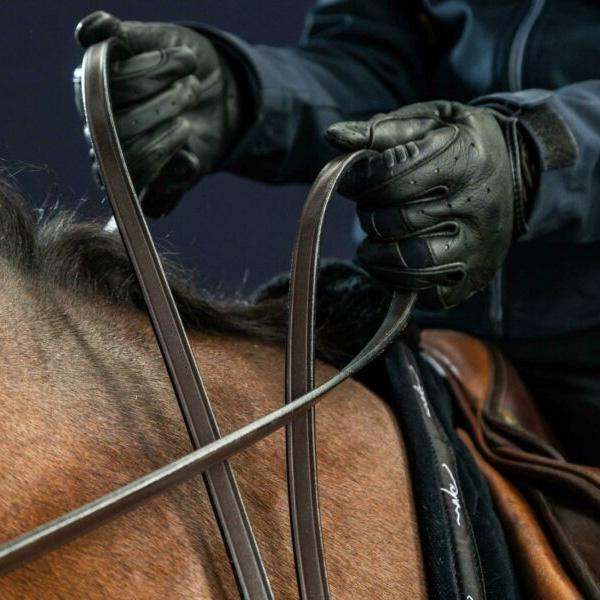 Dy'on 1/2" Full Leather Double Bridle Reins - Equiluxe Tack