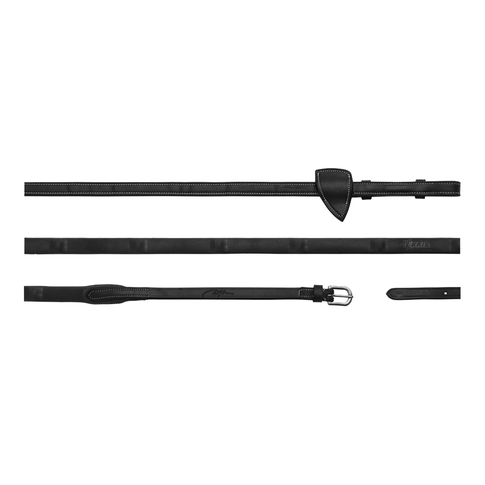Dy'on 1/2" Rubber Reins with 7 Integrated Stops - Equiluxe Tack