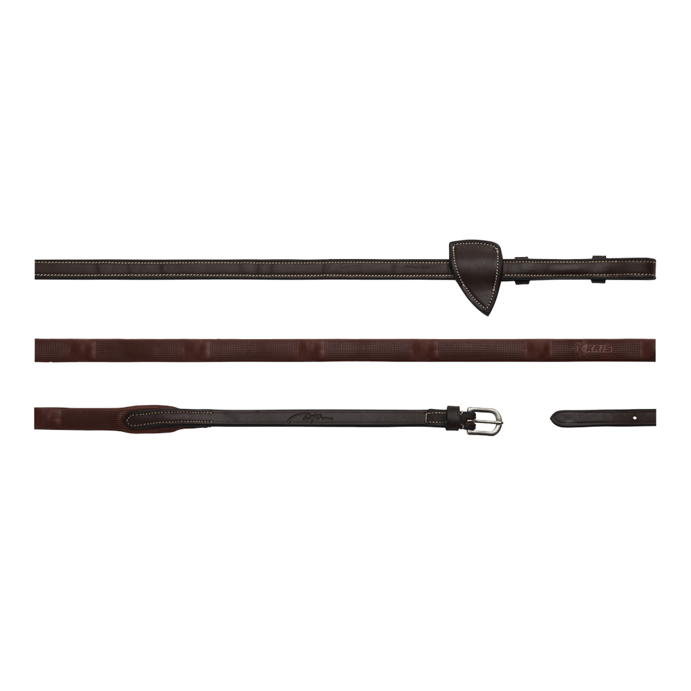 Dy'on 1/2" Rubber Reins with 7 Integrated Stops - Equiluxe Tack
