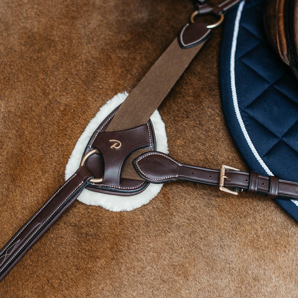 Dy'on 5 Points Breastplate Vegan Sheepskin Protection Pad - Equiluxe Tack