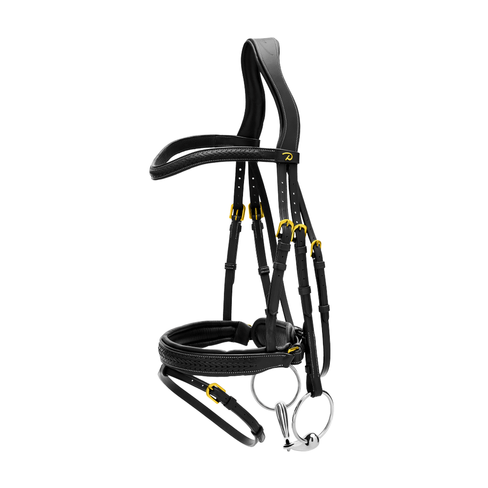 Dy'on Collection Plaited Flash Noseband Bridle Pull Back - Equiluxe Tack